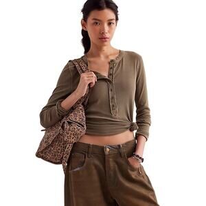 NWT! Free People Women's Jamie Henley in Seaweed S